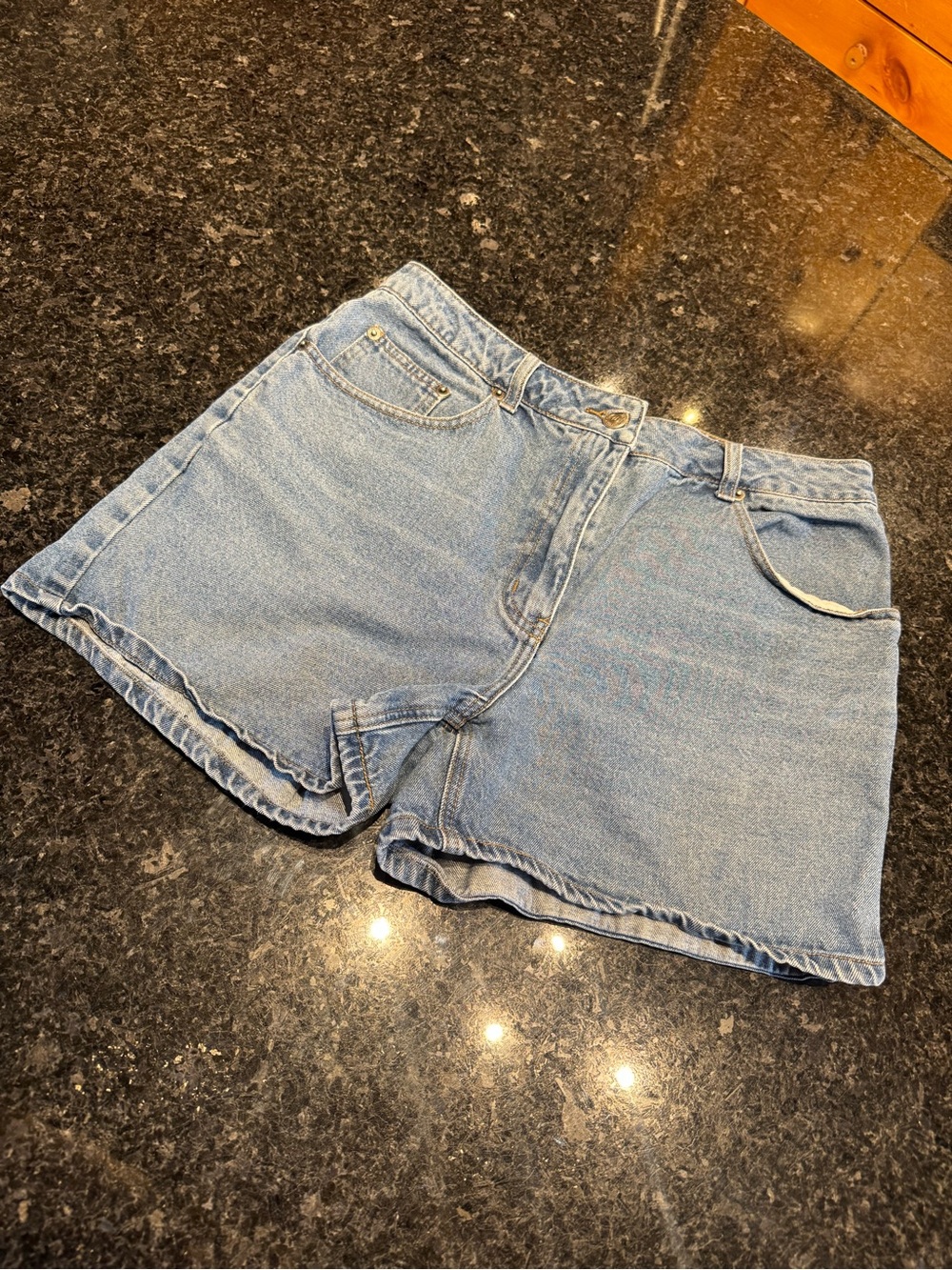 Vintage Blue Denim Jean Shorts